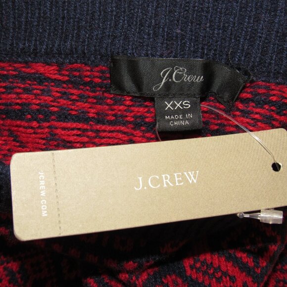 J. Crew Red PARTRIDGE Fair Isle Sweater Knit Midi Skirt Women's XXS XXS New NWT - Picture 8 of 9